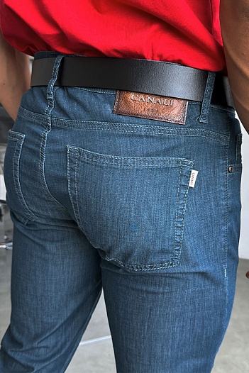 Мужские джинсы Canali regular fit - Navy   