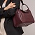 Женская кожаная сумка Hermes Lindy Premium 26x18x13 см - Burgundy