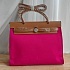 Женская сумка Hermes HerBag 30x25 см - Pink