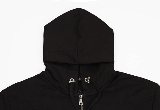 Чёрная кофта на молнии Balmain