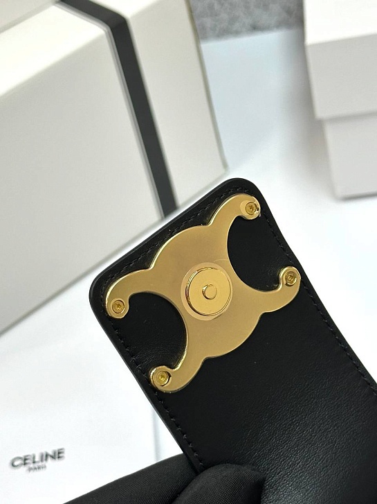 Женская сумка Celine Ava Tromphe Premium 24.5x17x9 см - Black