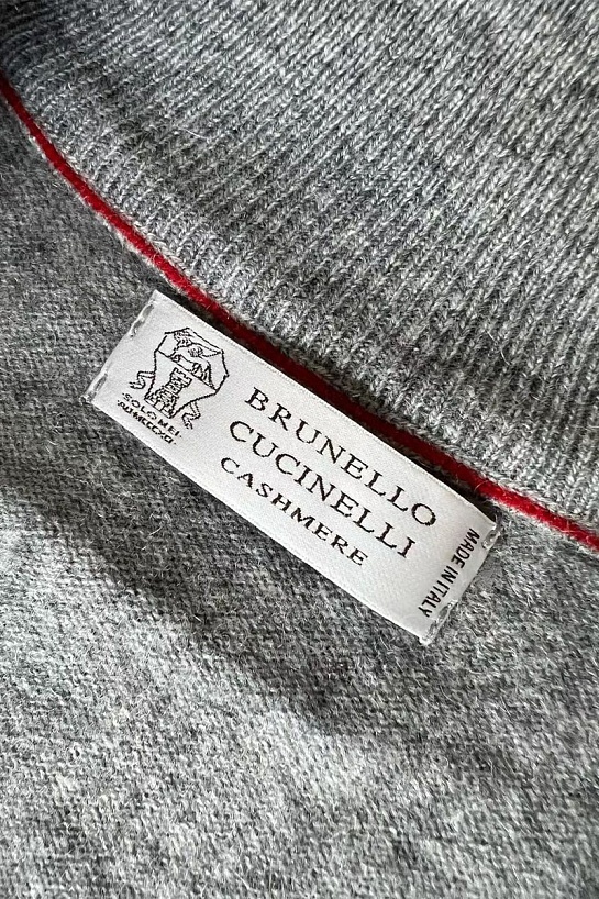 Кашемировый свитер Brunello Cucinelli Premium - Grey
