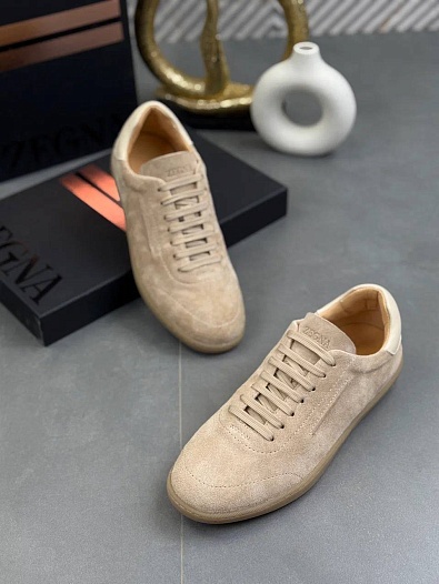 Мужские замшевые кроссовки Zegna "232"   