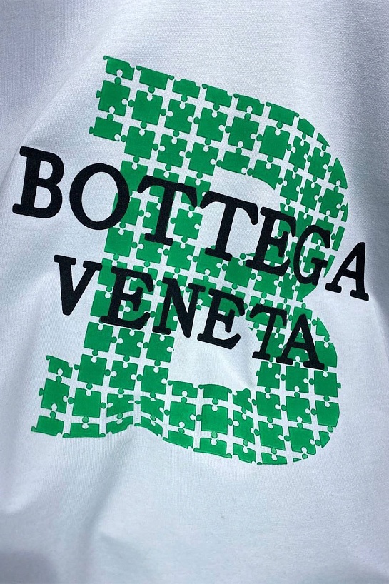 Зелёная оверсайз футболка Bottega Veneta