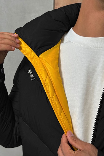 Мужской чёрный пуховик Moncler Katmai   