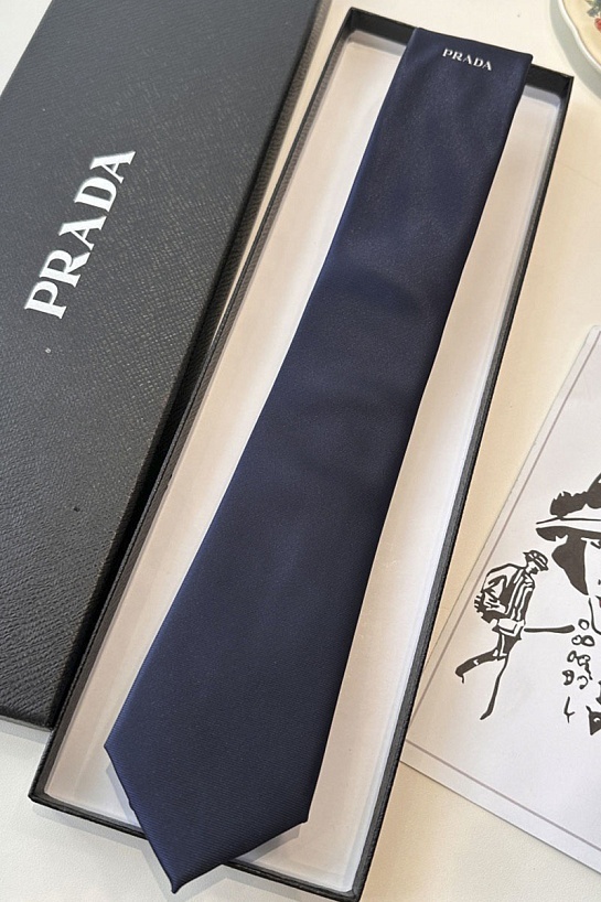 Галстук Prada premium 150x7 см - Navy