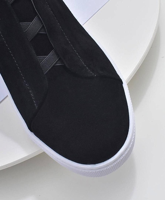 Мужские кроссовки Ermenegildo Zegna Triple Stitch - Black