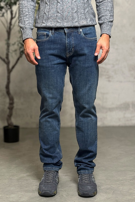 Мужские синие джинсы Tommy Hilfiger straight fit