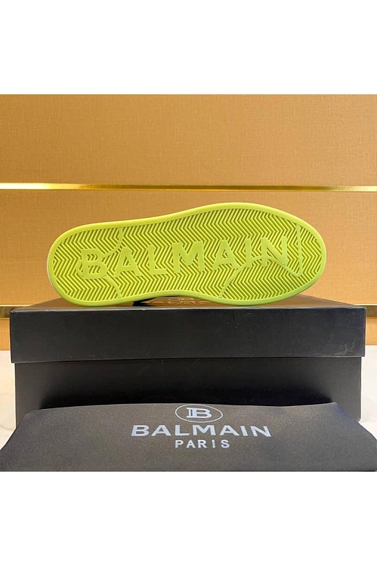 Комбинированные кроссовки Balmain чёрного цвета