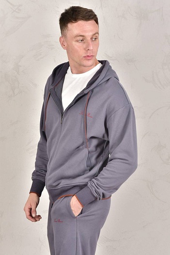 Спортивный костюм Loro Piana Premium signature logo - Grey   