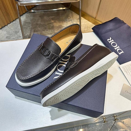 Мужские кожаные лоферы Dior