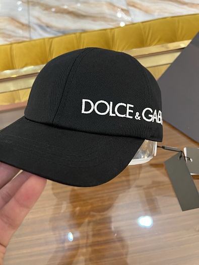 Бейсболка чёрного цвета Dolce & Gabbana logo-embroidered   