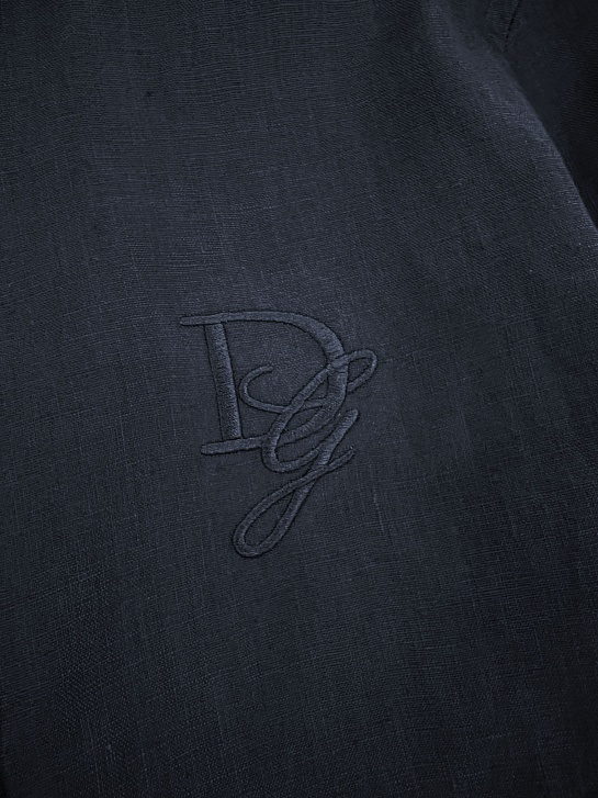 Льняная рубашка Dolce & Gabbana Premium - Navy