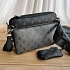 Кожаная сумка Louis Vuitton Trio Messenger Monogram Eclipse 24x18 см