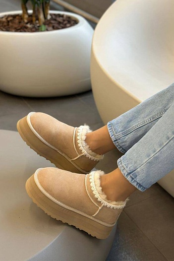 Женские зимние слиперы с мехом UGG Tasman   