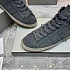Замшевые кроссовки с мехом Tom Ford high-top - Grey
