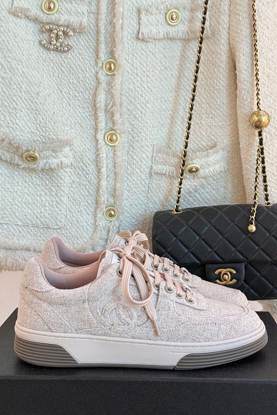 Женские кроссовки Chanel Premium - Pink