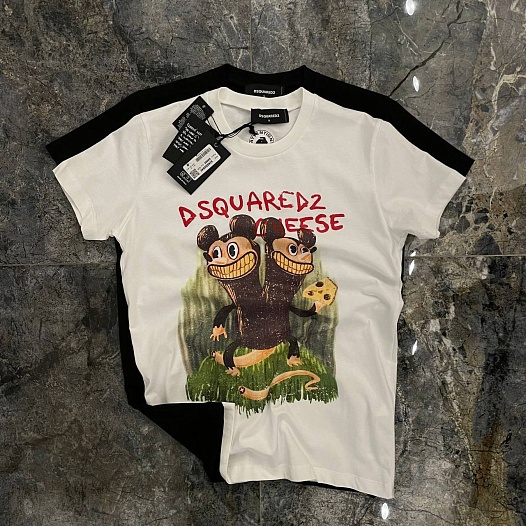 Мужская футболка Dsquared2 Cheese - White   