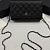 Кожаная сумка Chanel Wallet on Chain premium 19x12x4 см