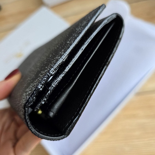 Кожаное портмоне Etro с узором пейсли 19x9 см