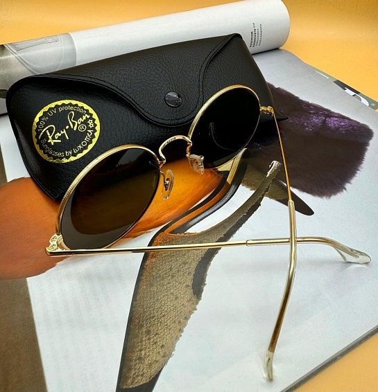 Солнцезащитные очки Ray-Ban Oval Metal - Green