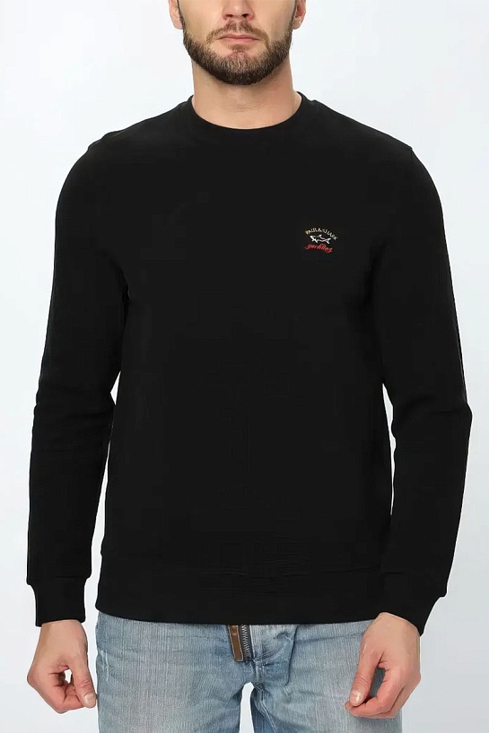 Мужской чёрный свитшот Paul & Shark
