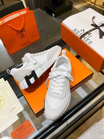 Женские комбинированные кроссовки Hermes Bouncing premium   