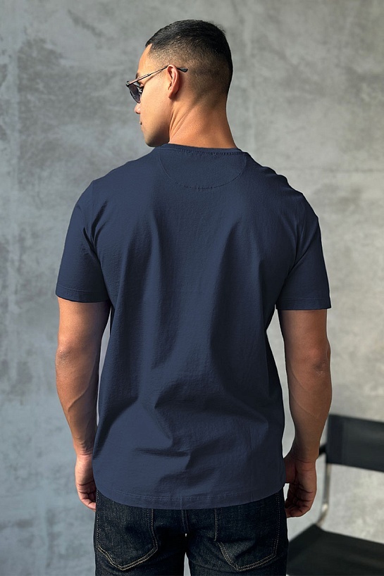 Мужская футболка Zilli тёмно-синего цвета