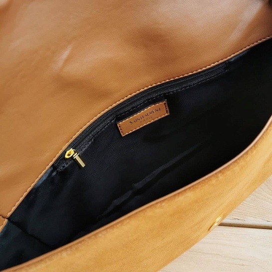 Женская замшевая сумка Yves Saint Laurent 32x19 см