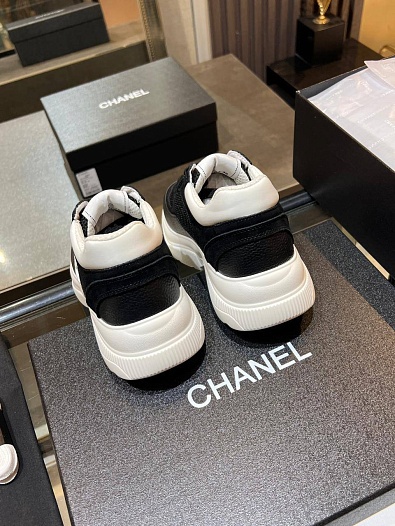 Чёрные женские кроссовки Chanel premium   