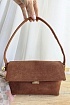 Замшевая сумка Jacquemus The Rond Carre 26x16 см