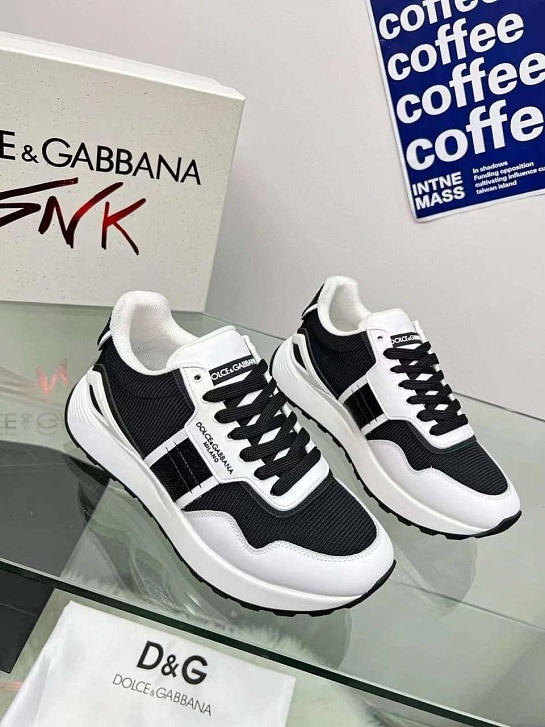 Женские комбинированные кроссовки Dolce & Gabbana - Black / White