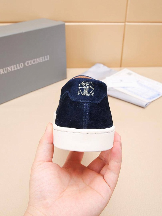 Мужские замшевые лоферы Brunello Cucinelli