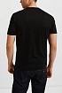 Чёрная футболка Emporio Armani Milano logo-print