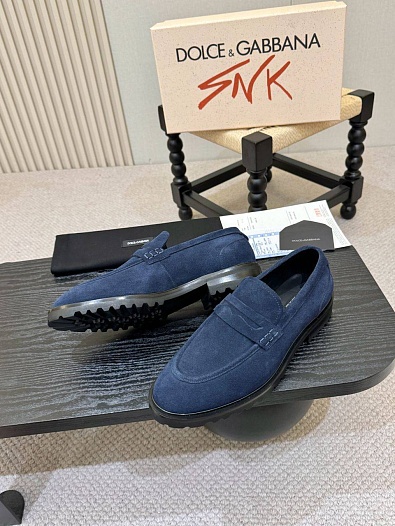 Мужские замшевые лоферы Dolce & Gabbana   