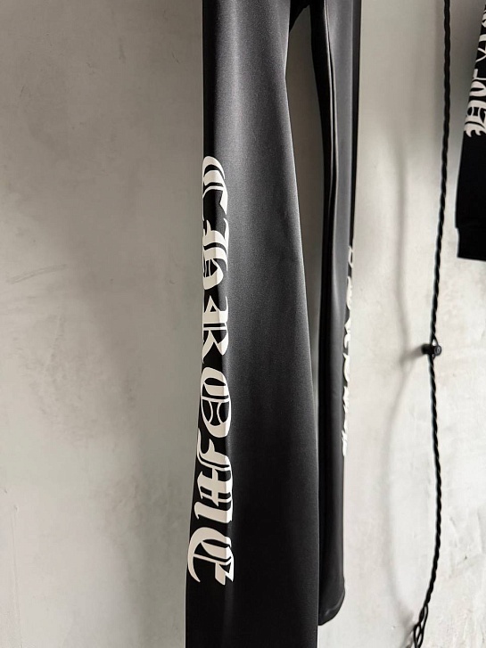 Женские черные леггинсы Chrome Hearts premium