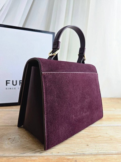 Замшевая сумка Furla Eclisse S 21x17 см   