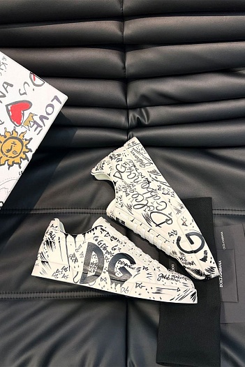 Мужские кожаные кроссовки Dolce & Gabbana Portofino   