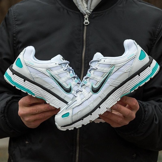 Кроссовки Nike P-6000 - White / Light Aqua 