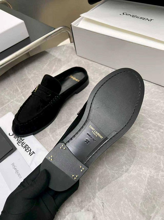 Женские замшевые мюли Yves Saint Laurent premium