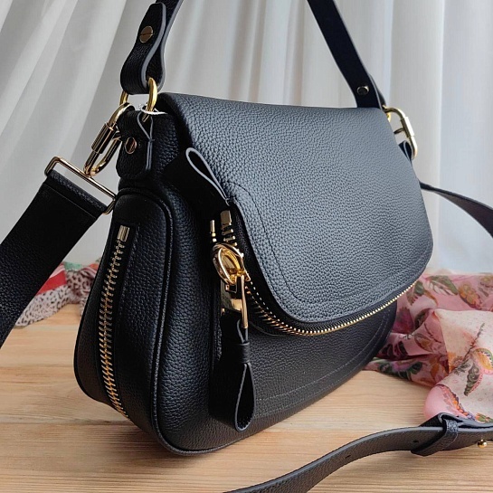 Женская сумка Tom Ford Jennifer 28x22 см - Black