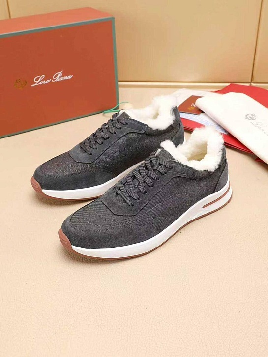 Кроссовки с мехом Loro Piana Week End Walk Evo 