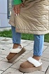 Замшевые женские слиперы с мехом UGG Funkette Platform