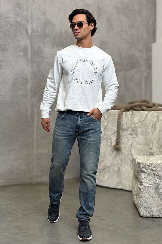 Мужские светло-синие джинсы Prada