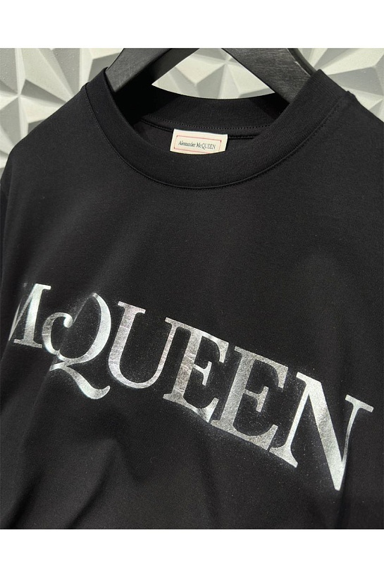 Мужская футболка Alexander McQueen белого цвета