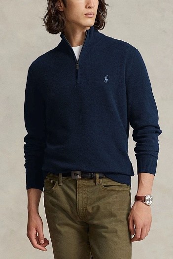 Мужская кофта Polo Ralph Lauren pony-embroidered - Navy   
