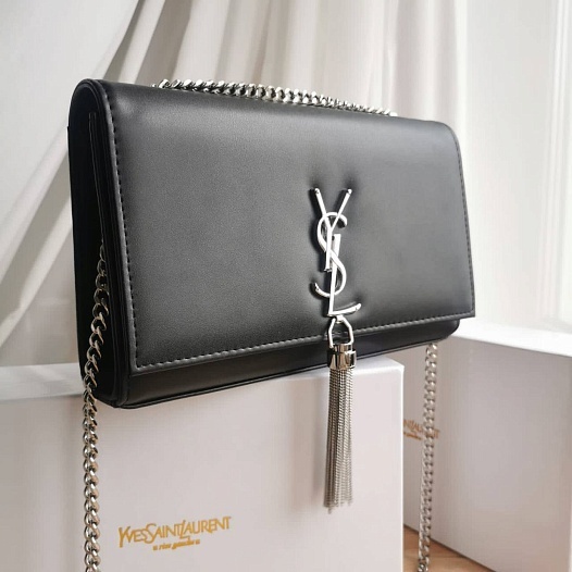 Женская сумка Yves Saint Laurent Kate 25x14 см - Black   