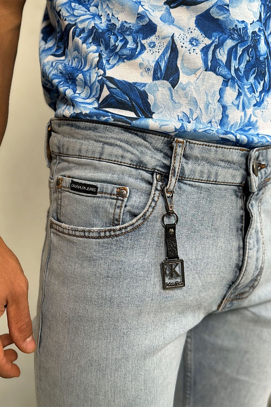 Светло-синие мужские джинсы Calvin Klein New York