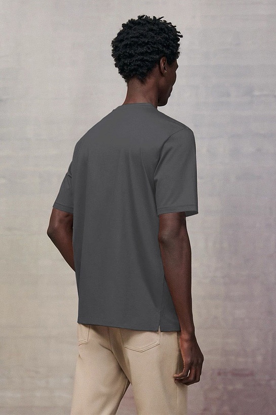 Мужская серая футболка Hermes Premium