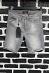 Серые джинсовые шорты Philipp Plein skull